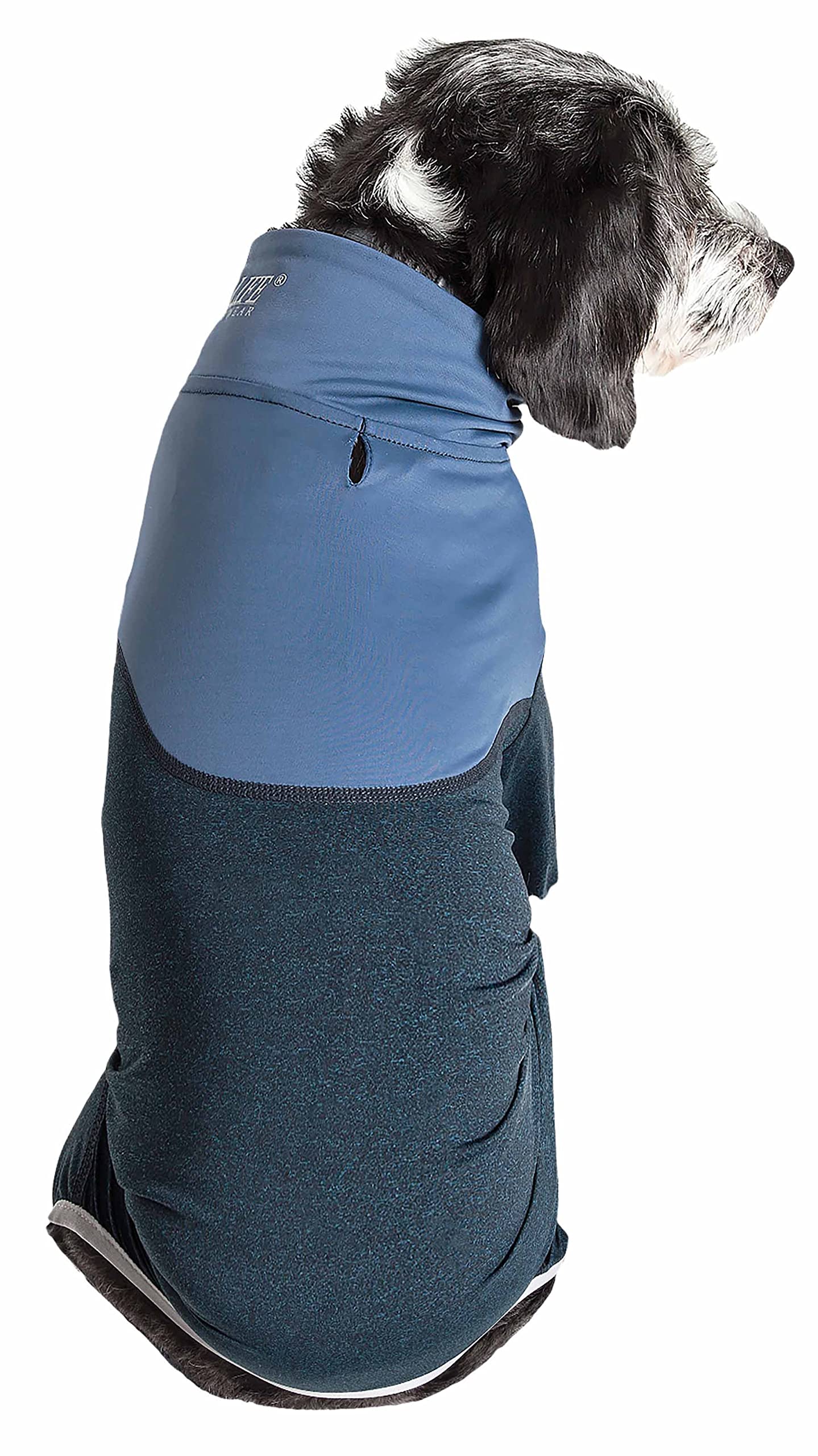 Pet Life  Active Embarker Lightweight Performance Full Body Dog Tracksuit - Fitness and Yoga Dog Clothes Featuring 4-Way Stret